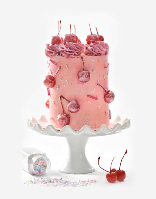 Tall Cherry Cake